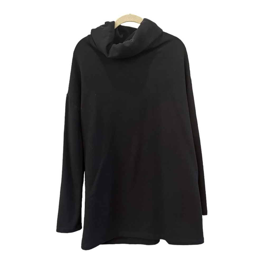 Reformation Greenland Black Turtleneck Cotton Sweater Dress size xl